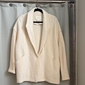 Cynthia Rowley Off-White Textured Blazer